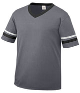 Augusta Sportswear Sleeve Stripe Jersey 360 GRAPHITE/BLACK/WHITE S