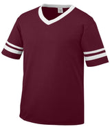 Augusta Sportswear Sleeve Stripe Jersey 360 MAROON/WHITE S