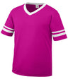Augusta Sportswear Sleeve Stripe Jersey 360 POWER PINK/WHITE S