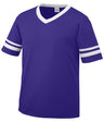 Augusta Sportswear Sleeve Stripe Jersey 360 PURPLE/WHITE S