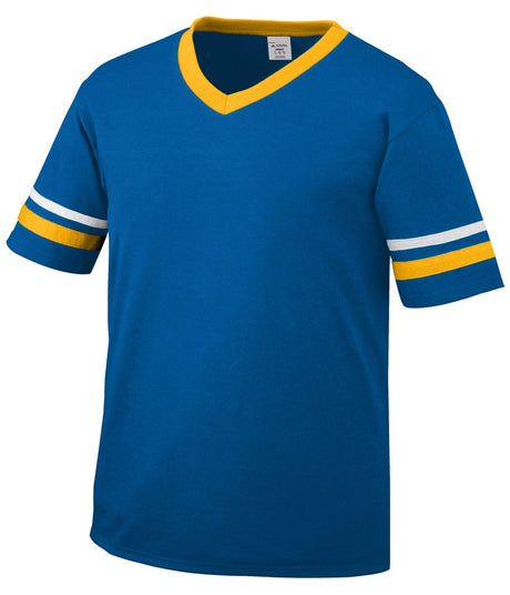 Augusta Sportswear Sleeve Stripe Jersey 360 ROYAL/GOLD/WHITE S