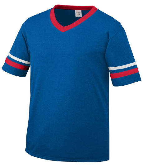 Augusta Sportswear Sleeve Stripe Jersey 360 ROYAL/RED/WHITE S