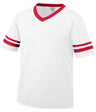Augusta Sportswear Sleeve Stripe Jersey 360 WHITE/RED S