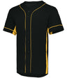 Augusta Sportswear Slugger Jersey 1660 BLACK/GOLD S