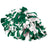 Augusta Sportswear Spirit Pom 6003 DARK GREEN/WHITE OS
