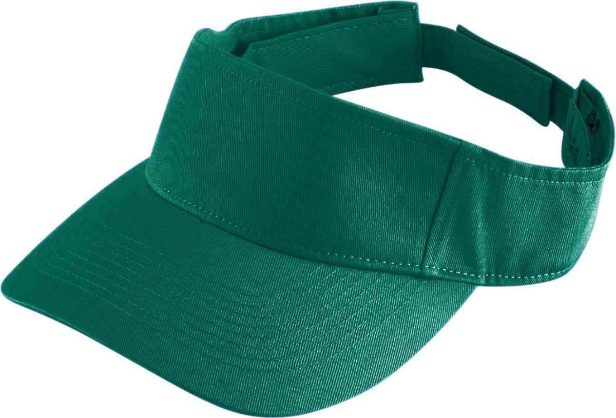 Augusta Sportswear Sport Twill Visor 6225 DARK GREEN OS