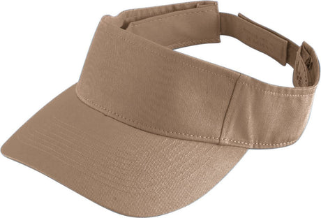 Augusta Sportswear Sport Twill Visor 6225 KHAKI OS