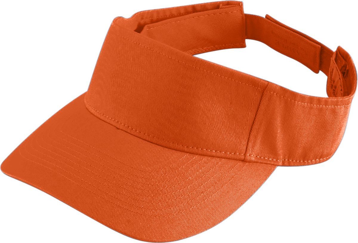 Augusta Sportswear Sport Twill Visor 6225 ORANGE OS