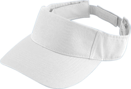 Augusta Sportswear Sport Twill Visor 6225 WHITE OS