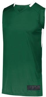 Augusta Sportswear Step - Back Basketball Jersey 1730 DARK GREEN/WHITE S