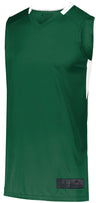 Augusta Sportswear Step - Back Basketball Jersey 1730 DARK GREEN/WHITE S