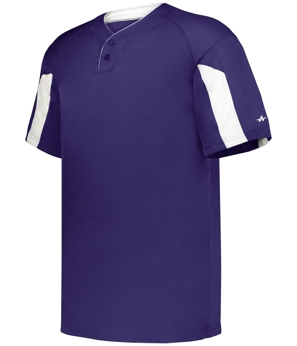 Augusta Sportswear STRIKER BASEBALL JERSEY - Augusta Sportswear 797600 PURPLE/WHITE (BA) S