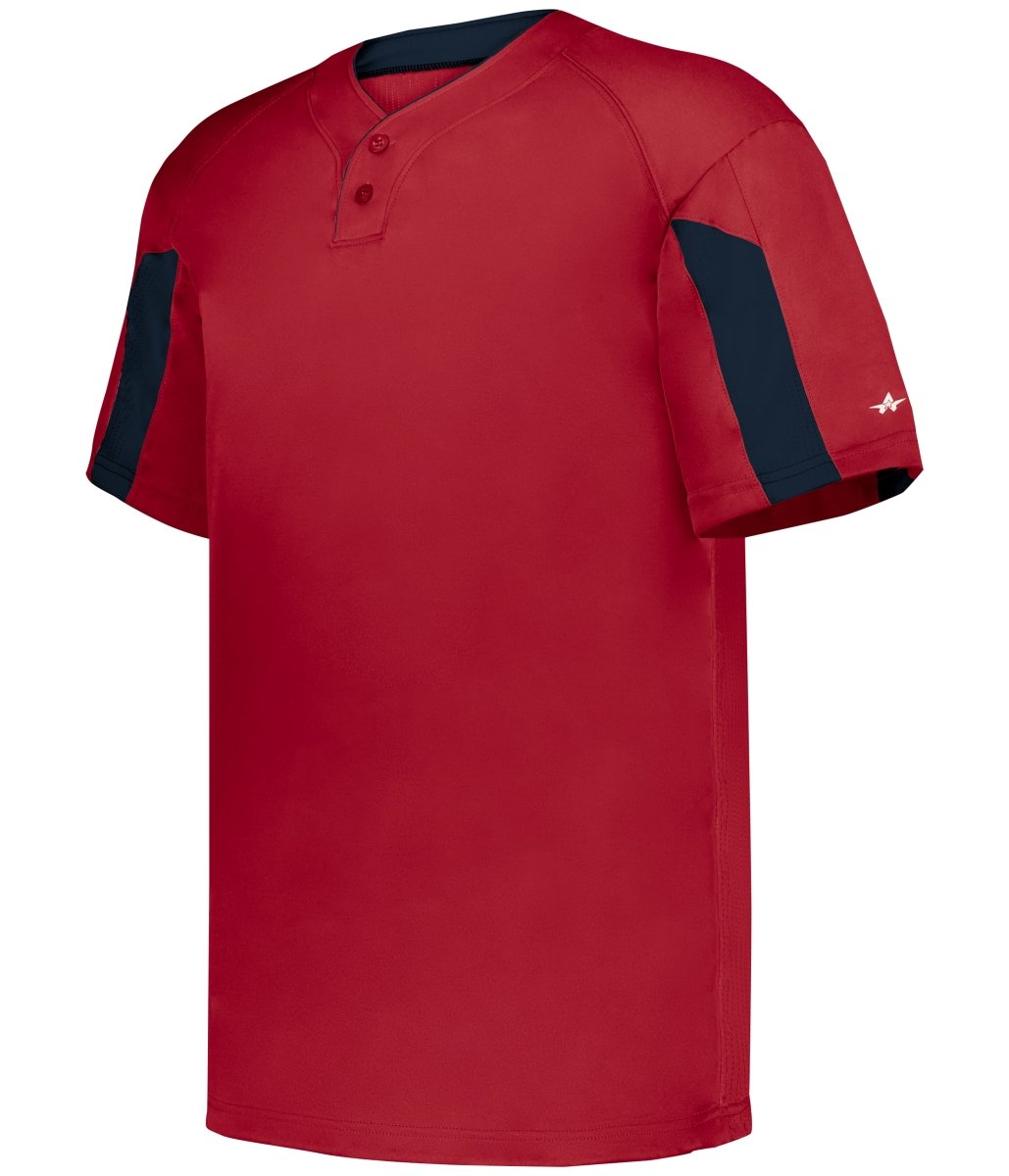 Augusta Sportswear STRIKER BASEBALL JERSEY - Augusta Sportswear 797600 RED/NAVY (BA) S