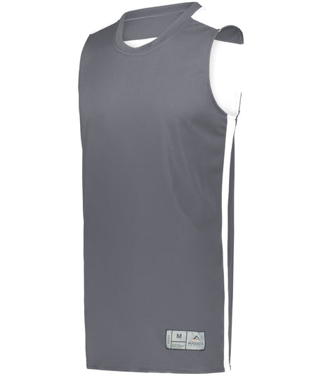 Augusta Sportswear Swish Reversible Basketball Jersey 6927 GRAPHITE/WHITE S
