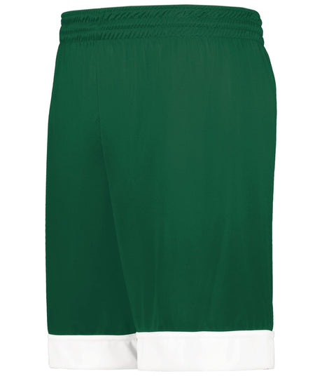 Augusta Sportswear Swish Reversible Basketball Shorts 6929 DARK GREEN/WHITE S