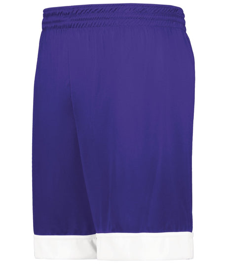 Augusta Sportswear Swish Reversible Basketball Shorts 6929 PURPLE/WHITE S