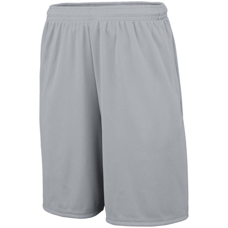 Augusta Sportswear Training Shorts With Pockets 1428 SILVER GREY S
