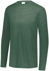 Augusta Sportswear Tri - Blend Long Sleeve Tee 3075 DARK GREEN HEATHER S