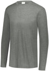 Augusta Sportswear Tri - Blend Long Sleeve Tee 3075 GREY HEATHER S