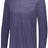 Augusta Sportswear Tri - Blend Long Sleeve Tee 3075 NAVY HEATHER S