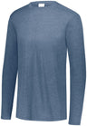 Augusta Sportswear Tri - Blend Long Sleeve Tee 3075 STORM HEATHER S