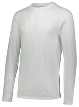 Augusta Sportswear Tri - Blend Long Sleeve Tee 3075 WHITE S
