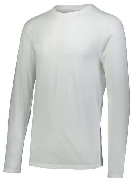 Augusta Sportswear Tri - Blend Long Sleeve Tee 3075 WHITE S