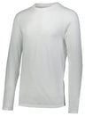 Augusta Sportswear Tri - Blend Long Sleeve Tee 3075 WHITE S