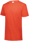 Augusta Sportswear Tri - Blend Tee 3065 ORANGE HEATHER S