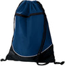 Augusta Sportswear Tri - Color Drawstring Backpack 1920 NAVY/BLACK/WHITE OS