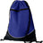 Augusta Sportswear Tri - Color Drawstring Backpack 1920 PURPLE/BLACK/WHITE OS