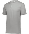 Augusta Sportswear Two - Button Baseball Jersey 580 ATHLETIC HEATHER S