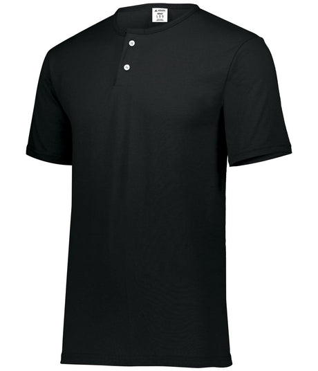 Augusta Sportswear Two - Button Baseball Jersey 580 BLACK S