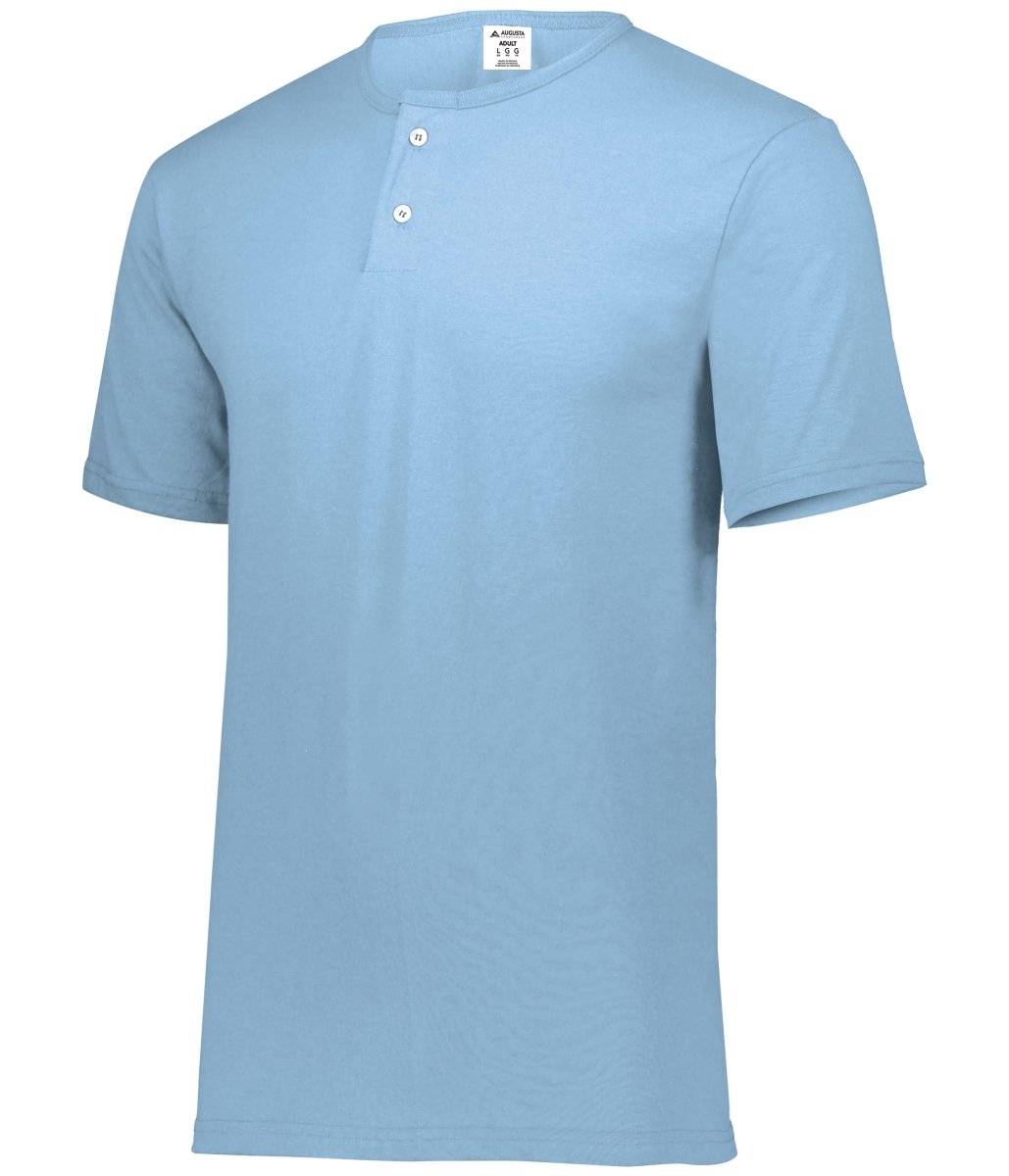 Augusta Sportswear Two - Button Baseball Jersey 580 LIGHT BLUE S
