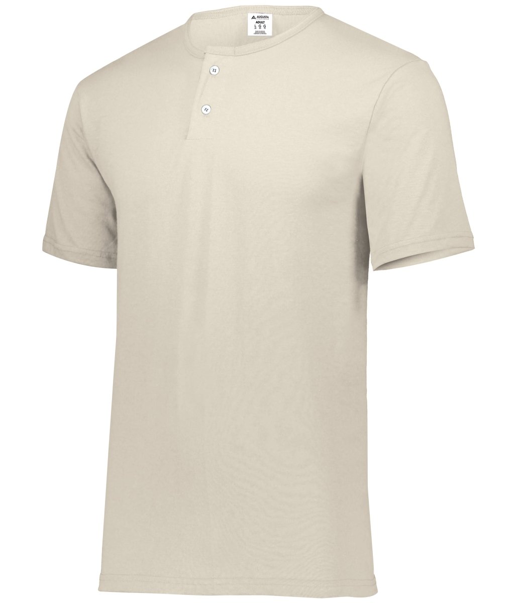Augusta Sportswear Two - Button Baseball Jersey 580 SILVER GREY S