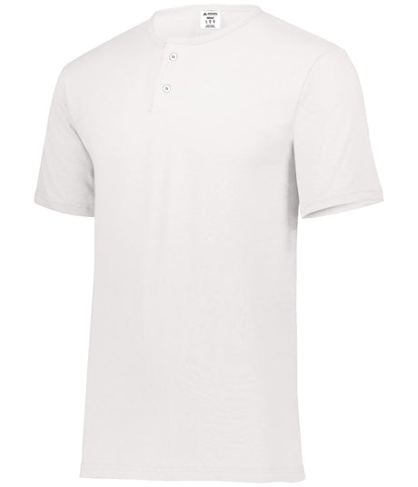 Augusta Sportswear Two - Button Baseball Jersey 580 WHITE S