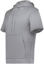 Augusta Sportswear Wicking Fleece Short Sleeve Hoodie 6871 ATHLETIC GREY S