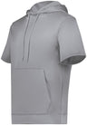 Augusta Sportswear Wicking Fleece Short Sleeve Hoodie 6871 ATHLETIC GREY S