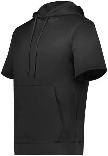 Augusta Sportswear Wicking Fleece Short Sleeve Hoodie 6871 BLACK S