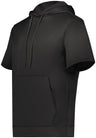 Augusta Sportswear Wicking Fleece Short Sleeve Hoodie 6871 BLACK S