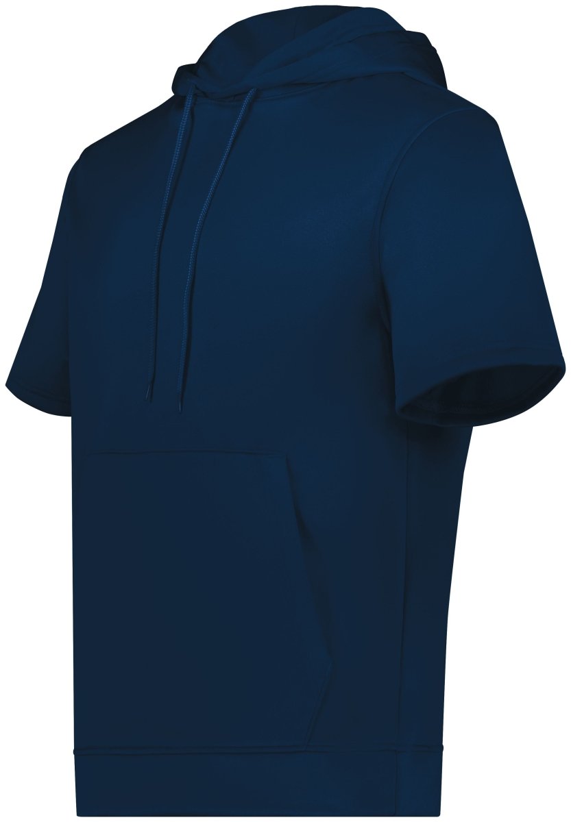 Augusta Sportswear Wicking Fleece Short Sleeve Hoodie 6871 NAVY S
