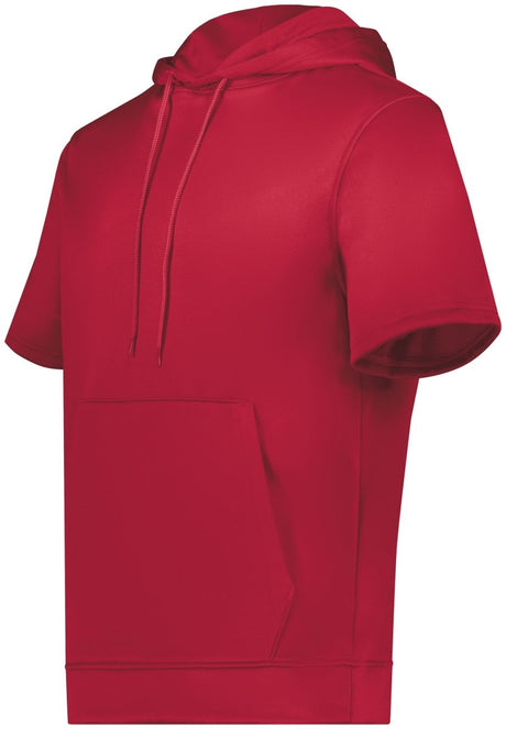Augusta Sportswear Wicking Fleece Short Sleeve Hoodie 6871 SCARLET S