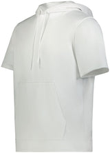 Augusta Sportswear Wicking Fleece Short Sleeve Hoodie 6871 WHITE S