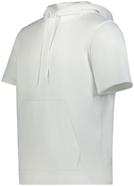 Augusta Sportswear Wicking Fleece Short Sleeve Hoodie 6871 WHITE S