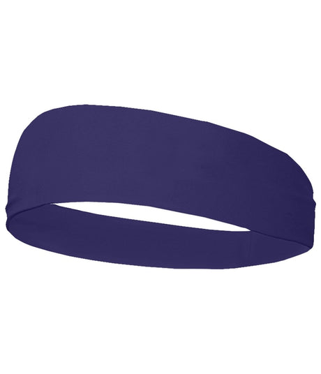 Augusta Sportswear Wide Headband 030100 PURPLE (BA) OS
