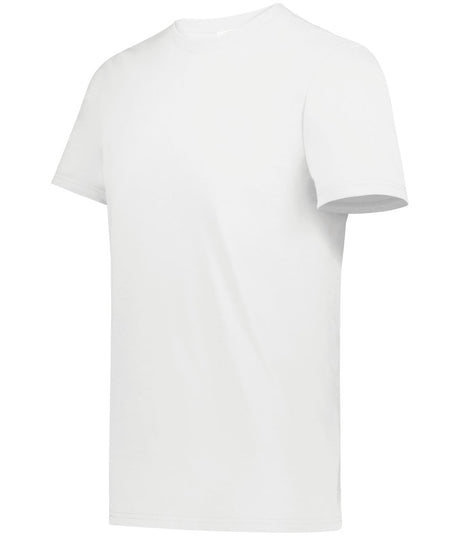 Augusta Sportswear Youth All - Day Core Basic 50/50 Tee 6951 ULTRA WHITE S