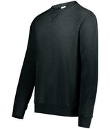 Augusta Sportswear Youth All - Day Core Basics Fleece Crew 6958 ONYX HEATHER S