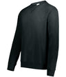 Augusta Sportswear Youth All - Day Core Basics Fleece Crew 6958 ONYX HEATHER S