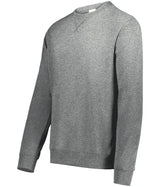Augusta Sportswear Youth All - Day Core Basics Fleece Crew 6958 PLATINUM HEATHER S