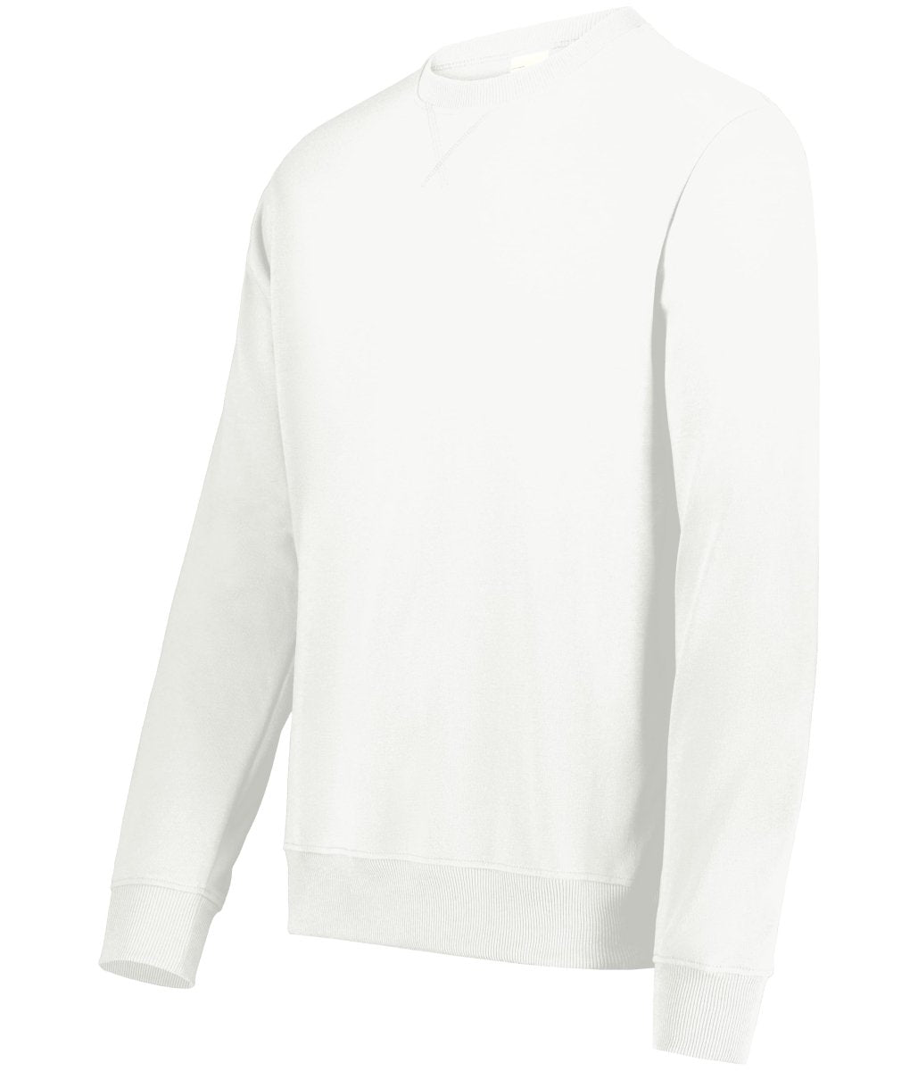 Augusta Sportswear Youth All - Day Core Basics Fleece Crew 6958 ULTRA WHITE S